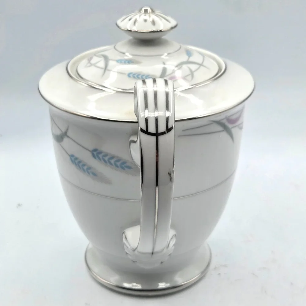 Valmont Royal Wheat China Teapot With Lid  Made in Japan Vintage RARE HTF‎